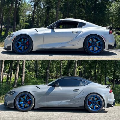 Todds Supra - Supra done in Avery Nardo Grey with custom Gloss Black Roof. Todds Supra - Supra done in Avery Nardo Grey with custom Gloss Black Roof.