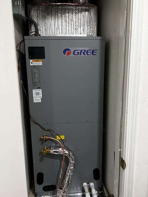 Furnace and AC replacement with All Electric Heat Pump heating and cooling - Existing Equipment was Gas 80% efficiency and Home owner got the best deal and a good 20 seer efficiency system from JH Heating and cooling, new system is a Gree Heat pump 20 seer 45 dba and zero gas consumption, the replacement was a simple 1 day job, and as of now home owners are extremely happy with the brand new All electric heating and cooling system.
If you also need help with any HVAC give us a call.