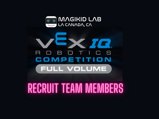 Recruit VEX IQ Competition Team Members! - Magikid recruits Competition Team members for 2023-2024 VEX IQ Robotics Competition! Join us now!
34 Teams from Magikid won 30 Trophies last season! 8 teams ranked TOP 10 of the World! Recruit VEX IQ Competition Team Members! - Magikid recruits Competition Team members for 2023-2024 VEX IQ Robotics Competition! Join us now!
34 Teams from Magikid won 30 Trophies last season! 8 teams ranked TOP 10 of the World!