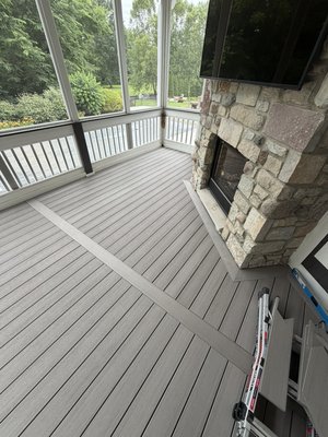 Composite decks with staircase - Luxury outdoor living project featuring two custom TimberTech Coastline composite decks with a grand staircase and premium white aluminum railings. Each deck was designed with picture-frame detailing and hidden fasteners to deliver a clean, high-end finish. Built to provide lasting beauty, low maintenance, and exceptional outdoor entertaining space. Composite decks with staircase - Luxury outdoor living project featuring two custom TimberTech Coastline composite decks with a grand staircase and premium white aluminum railings. Each deck was designed with picture-frame detailing and hidden fasteners to deliver a clean, high-end finish. Built to provide lasting beauty, low maintenance, and exceptional outdoor entertaining space.