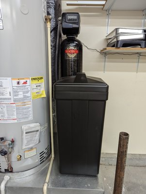 Install of water softeners in new home. - Recent softener installs.