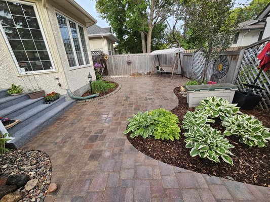 Patio Install/Revamp - Another Fun Big Project we did, Paver Patio Install, Basically revamped the customers old patio and integrated a new, bold, modernized verison of their old patio. I made sure to stick with the old style/design. Similar curves and shapes giving their patio familiarity on a personal level as well. The antique brown really blends well with the natural colors of the yard overall. Super stoked to show you all this one.
Thanks! Patio Install/Revamp - Another Fun Big Project we did, Paver Patio Install, Basically revamped the customers old patio and integrated a new, bold, modernized verison of their old patio. I made sure to stick with the old style/design. Similar curves and shapes giving their patio familiarity on a personal level as well. The antique brown really blends well with the natural colors of the yard overall. Super stoked to show you all this one.
Thanks!