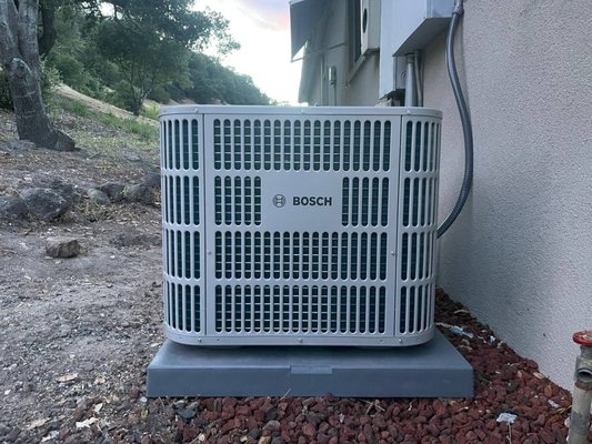BOSCH Ultra Efficiency Heat Pump in Napa - Our techs did a BOSCH Ultra Efficiency Heat Pump install in Napa, California