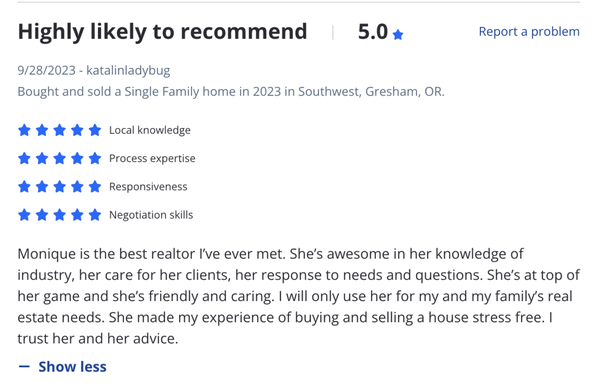 Zillow Reviews - Check out some of my reviews from Zillow! Zillow Reviews - Check out some of my reviews from Zillow!