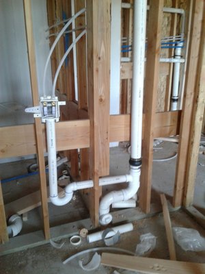 New Construction Bathtub & Washer Box - This is a rough in for a bathtub and washer box I installed for another contractor. New Construction Bathtub & Washer Box - This is a rough in for a bathtub and washer box I installed for another contractor.