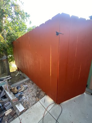 Fence installation - We removed old fence and built new one Fence installation - We removed old fence and built new one