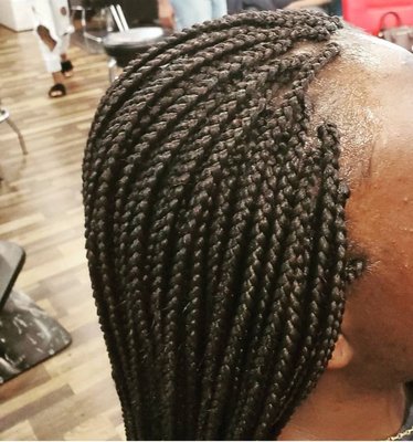Individual braids - Individual starts form $140 up depending on the length. 
It takes 2 to 3hours to get it done