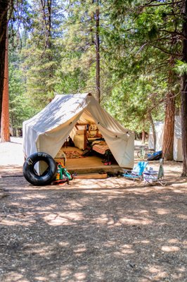 Base Camp: Let us take care of your camping! August 12 – September 3 - Base Camp is a flexible camping experience at Oakland Feather River Camp, available August 12–September 3, designed for guests who want daily meals, access to the Camp Store, and afternoon waterfront swimming, all while creating their own adventure in the Lost Sierra. With a 2-night minimum stay, Base Camp offers the perfect opportunity to explore the Lost Sierra at your own pace.

Spend your days hiking nearby trails, swimming in Spanish Creek, visiting local lakes and attractions, or simply relaxing in camp with a good book and mountain views. Unlike Family Camp, Base Camp does not include organized activities or staff-led programming, giving you the freedom to design the getaway that works best for you, your family, or your group.