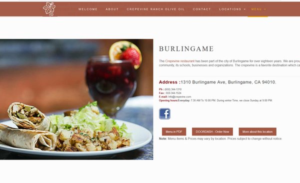 crepevine.com - Web design and Local SEO - Web design and local SEO for all the locations