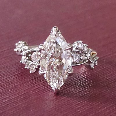 Custom design form costumer photo - Client requested this design for her Fiancé', but the price was exorbitant and the quality was inferior. I was able to complete this ring at quality less cost and improve the quality as well, They both were delighted!