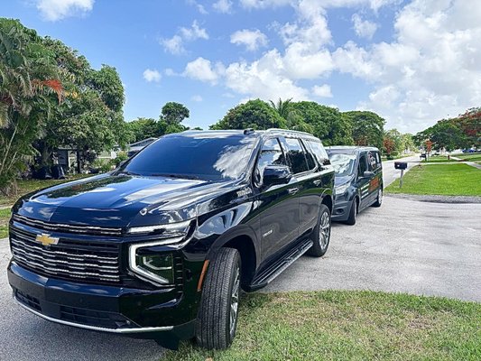 Chevrolet Tahoe 2025 - Front windshield and front 2 windows tinted 15% Chevrolet Tahoe 2025 - Front windshield and front 2 windows tinted 15%
