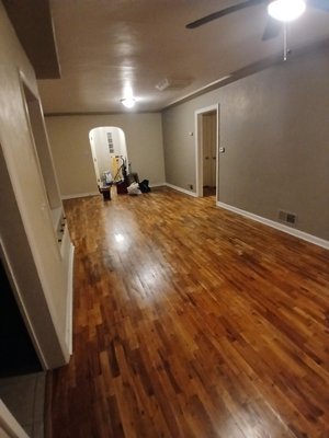 Mobe out clean - This was a recent move out clean where the floors had been sanded. The dust was thick. Here are our finished pictutes! Mobe out clean - This was a recent move out clean where the floors had been sanded. The dust was thick. Here are our finished pictutes!