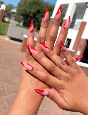 Red Color Design Nails - Nail Design Red Color Design Nails - Nail Design