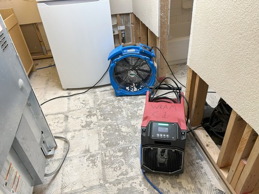 Sewage backup! Mitigation and Rebuild - Sewage backed up from a bathtub and toilet, flooding the bathroom, kitchen, hallway, bedroom and storage area of a basement apartment unit. Best Option Restoration of Lakewood was called to remove the black water, dry out and sanitize the space, and ensure against bacterial or mold growth.
The BOR Lakewood team remediated the space, first by removing all black water. They then constructed containment / drying chambers using poly plastic sheeting to contain any dust/debris, and then removed all carpet, carpet pad, molding, drywall, cabinetry and floor tile that was damaged by the standing black water. Once the affected building elements were removed, the team focused on sanitizing and drying the space, using a combination of botanically-derived anti-microbial compounds, and placing air movers, dehumidifiers and thermal heaters throughout basement to ensure a thorough dry-out of the area. The team verified the dry conditions using precise moisture meters.
Once the remediation work was completed, the BOR Lakewood team worked closely with the property owners and their insurance carrier on the reconstruction work. Several upgrades (approved by the owner) were made to the space as part of the process, as the team replaced flooring, cabinetry, walls and re-painted and re-finished the unit to make it better than it was before the disaster. Sewage backup! Mitigation and Rebuild - Sewage backed up from a bathtub and toilet, flooding the bathroom, kitchen, hallway, bedroom and storage area of a basement apartment unit. Best Option Restoration of Lakewood was called to remove the black water, dry out and sanitize the space, and ensure against bacterial or mold growth.
The BOR Lakewood team remediated the space, first by removing all black water. They then constructed containment / drying chambers using poly plastic sheeting to contain any dust/debris, and then removed all carpet, carpet pad, molding, drywall, cabinetry and floor tile that was damaged by the standing black water. Once the affected building elements were removed, the team focused on sanitizing and drying the space, using a combination of botanically-derived anti-microbial compounds, and placing air movers, dehumidifiers and thermal heaters throughout basement to ensure a thorough dry-out of the area. The team verified the dry conditions using precise moisture meters.
Once the remediation work was completed, the BOR Lakewood team worked closely with the property owners and their insurance carrier on the reconstruction work. Several upgrades (approved by the owner) were made to the space as part of the process, as the team replaced flooring, cabinetry, walls and re-painted and re-finished the unit to make it better than it was before the disaster.