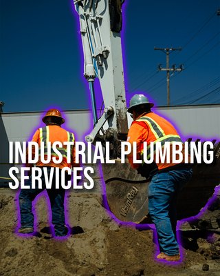 Industrial Plumbing Services - Our industrial plumbing services offer comprehensive solutions to ensure the efficient operation of your facility's plumbing systems. We specialize in:
Installation and Maintenance: Expert installation of pipes, fixtures, and systems tailored to industrial needs, plus ongoing maintenance to prevent issues.
Repairs and Upgrades: Prompt repairs of leaks, clogs, and system malfunctions, along with upgrades to enhance performance and compliance with current standards.
Drain and Sewer Cleaning: Advanced techniques like hydro jetting and camera inspections to clear blockages and monitor pipe conditions.
Emergency Services: Rapid response to urgent plumbing issues to minimize downtime and operational disruptions.
Custom Solutions: Designing and implementing plumbing systems that meet the specific demands of your industrial operations.
Our goal is to provide reliable, high-quality plumbing solutions that support the smooth and efficient functioning of your industrial facility. Industrial Plumbing Services - Our industrial plumbing services offer comprehensive solutions to ensure the efficient operation of your facility's plumbing systems. We specialize in:
Installation and Maintenance: Expert installation of pipes, fixtures, and systems tailored to industrial needs, plus ongoing maintenance to prevent issues.
Repairs and Upgrades: Prompt repairs of leaks, clogs, and system malfunctions, along with upgrades to enhance performance and compliance with current standards.
Drain and Sewer Cleaning: Advanced techniques like hydro jetting and camera inspections to clear blockages and monitor pipe conditions.
Emergency Services: Rapid response to urgent plumbing issues to minimize downtime and operational disruptions.
Custom Solutions: Designing and implementing plumbing systems that meet the specific demands of your industrial operations.
Our goal is to provide reliable, high-quality plumbing solutions that support the smooth and efficient functioning of your industrial facility.