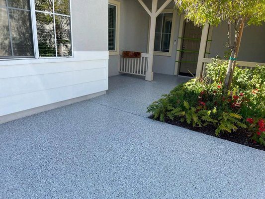 Concrete Transformation - We transform bad looking concrete with a nice epoxy coating