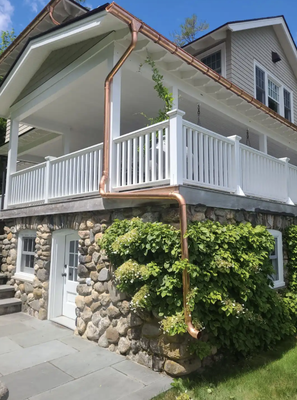 Seamless Gutters - Safeguarding your home with top-notch gutter installations
Maine’s weather can be relentless, often leaving homeowners grappling with the aftermath of roof and property damage. Recognizing this challenge, Horch Roofing has been offering our seamless gutters throughout the region, encompassing South Portland and areas across Coastal Maine.
Designed to divert water from your roof and away from your foundation, our seamless gutters safeguard homes by preventing common issues like basement dampness, foundation cracks, mold growth, and even soil erosion. Beyond mere functionality, we offer choices in gutter material and a palette of colors to ensure a harmonious blend with your home’s aesthetics. With over 275,000 feet of Englert seamless gutters installed since 2003, we promise peace of mind with every raindrop. Seamless Gutters - Safeguarding your home with top-notch gutter installations
Maine’s weather can be relentless, often leaving homeowners grappling with the aftermath of roof and property damage. Recognizing this challenge, Horch Roofing has been offering our seamless gutters throughout the region, encompassing South Portland and areas across Coastal Maine.
Designed to divert water from your roof and away from your foundation, our seamless gutters safeguard homes by preventing common issues like basement dampness, foundation cracks, mold growth, and even soil erosion. Beyond mere functionality, we offer choices in gutter material and a palette of colors to ensure a harmonious blend with your home’s aesthetics. With over 275,000 feet of Englert seamless gutters installed since 2003, we promise peace of mind with every raindrop.