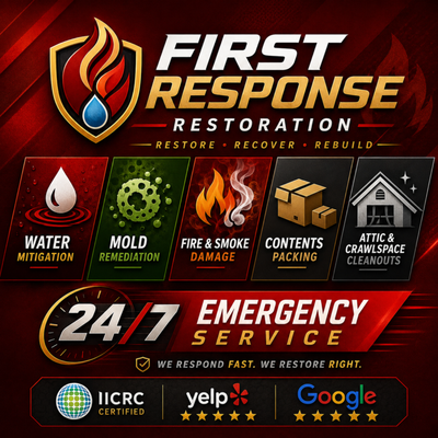 Mold Restoration Service - Mold Restoration Service
Mold Remediation and Mold Removal Services in San Jose, CA & Bay Area
First Response Water Mold Fire provides professional mold remediation, mold removal, mold cleanup, and moisture damage restoration services in San Jose, CA and throughout the Bay Area. With over 16 years of experience, our team helps homeowners, businesses, landlords, and property managers identify, contain, remove, and prevent mold problems caused by water damage, leaks, flooding, humidity, and moisture intrusion.
Mold can spread quickly when moisture is present. Our experienced restoration specialists provide comprehensive mold remediation services in San Jose, Santa Clara, Sunnyvale, Milpitas, Mountain View, Palo Alto, Cupertino, Campbell, Los Gatos, Fremont, and surrounding Bay Area cities.
Mold Remediation San Jose CA
Professional mold remediation requires more than simply cleaning visible mold. First Response Water Mold Fire follows a thorough process to address the source of moisture, contain affected areas, remove contaminated materials when needed, and restore safe conditions.
Our mold remediation services include:
Mold remediation San Jose CA
Mold removal San Jose
Mold cleanup services
Professional mold remediation company
Residential mold remediation
Commercial mold remediation
Emergency mold removal
Mold damage restoration
Mold contamination cleanup
Indoor mold removal
Safe mold removal services
Mold prevention services
Moisture control solutions
Mold treatment services
Mold inspection assistance
Black Mold Removal San Jose
Black mold and other types of fungal growth can develop in areas affected by water damage, leaks, or high humidity. First Response Water Mold Fire provides professional solutions for:
Black mold removal
Toxic mold cleanup
Mold growth removal
Hidden mold detection
Mold behind walls
Mold under flooring
Mold in crawl spaces
Mold in attics
Mold in basements
Mold around plumbing leaks
Mold caused by flooding
Our team helps identify moisture sources and address conditions that allow mold to grow.
Water Damage and Mold Restoration Services
Many mold problems begin after water damage. Even small leaks can create the perfect environment for mold growth if areas are not properly dried.
We provide:
Water damage mold cleanup
Flood damage mold removal
Leak damage restoration
Pipe burst mold remediation
Sewage backup mold cleanup
Crawl space mold remediation
Basement mold removal
Ceiling mold removal
Drywall mold removal
Carpet mold cleanup
Hardwood floor mold restoration
Moisture detection
Structural drying
Dehumidification services
Crawl Space Mold Remediation San Jose CA
Crawl spaces are common areas for hidden moisture and mold growth. Our crawl space restoration services include:
Crawl space mold removal
Crawl space cleanup
Crawl space moisture control
Standing water removal
Crawl space drying
Mold prevention
Odor removal
Humidity reduction
Water damage restoration
We help protect homes from long-term moisture problems that can lead to structural damage.
Commercial Mold Remediation Bay Area
First Response Water Mold Fire provides mold remediation services for:
Commercial buildings
Office spaces
Rental properties
Apartment buildings
Property management companies
Retail locations
Industrial properties
We understand the importance of minimizing downtime while safely addressing mold contamination.
Mold Cleanup Services Near Me
Homeowners throughout the Bay Area search for reliable mold professionals when they notice:
Musty odors
Visible mold growth
Water stains
Damp walls
Peeling paint
Moisture problems
Allergic reactions caused by poor indoor conditions
Previous flooding or leaks
First Response Water Mold Fire provides professional mold cleanup and restoration services to help restore affected properties.
Mold Remediation Service Areas
We proudly serve customers throughout:
San Jose, CA
Santa Clara, CA
Sunnyvale, CA
Milpitas, CA
Mountain View, CA
Palo Alto, CA
Cupertino, CA
Campbell, CA
Los Gatos, CA
Saratoga, CA
Fremont, CA
Newark, CA
Union City, CA
Hayward, CA
Alameda, CA
Oakland, CA
Redwood City, CA
San Mateo, CA
Menlo Park, CA
Morgan Hill, CA
Gilroy, CA
Pleasanton, CA
Livermore, CA
Dublin, CA
Walnut Creek, CA
Trusted Mold Remediation Company in San Jose
When mold affects your home or business, choosing an experienced restoration company is important. First Response Water Mold Fire combines over 16 years of restoration experience with professional equipment, fast emergency response, and reliable customer service.
Whether you need mold removal, mold remediation, water damage cleanup, crawl space mold treatment, or emergency restoration services in San Jose and the Bay Area, our team is ready to help. Mold Restoration Service - Mold Restoration Service
Mold Remediation and Mold Removal Services in San Jose, CA & Bay Area
First Response Water Mold Fire provides professional mold remediation, mold removal, mold cleanup, and moisture damage restoration services in San Jose, CA and throughout the Bay Area. With over 16 years of experience, our team helps homeowners, businesses, landlords, and property managers identify, contain, remove, and prevent mold problems caused by water damage, leaks, flooding, humidity, and moisture intrusion.
Mold can spread quickly when moisture is present. Our experienced restoration specialists provide comprehensive mold remediation services in San Jose, Santa Clara, Sunnyvale, Milpitas, Mountain View, Palo Alto, Cupertino, Campbell, Los Gatos, Fremont, and surrounding Bay Area cities.
Mold Remediation San Jose CA
Professional mold remediation requires more than simply cleaning visible mold. First Response Water Mold Fire follows a thorough process to address the source of moisture, contain affected areas, remove contaminated materials when needed, and restore safe conditions.
Our mold remediation services include:
Mold remediation San Jose CA
Mold removal San Jose
Mold cleanup services
Professional mold remediation company
Residential mold remediation
Commercial mold remediation
Emergency mold removal
Mold damage restoration
Mold contamination cleanup
Indoor mold removal
Safe mold removal services
Mold prevention services
Moisture control solutions
Mold treatment services
Mold inspection assistance
Black Mold Removal San Jose
Black mold and other types of fungal growth can develop in areas affected by water damage, leaks, or high humidity. First Response Water Mold Fire provides professional solutions for:
Black mold removal
Toxic mold cleanup
Mold growth removal
Hidden mold detection
Mold behind walls
Mold under flooring
Mold in crawl spaces
Mold in attics
Mold in basements
Mold around plumbing leaks
Mold caused by flooding
Our team helps identify moisture sources and address conditions that allow mold to grow.
Water Damage and Mold Restoration Services
Many mold problems begin after water damage. Even small leaks can create the perfect environment for mold growth if areas are not properly dried.
We provide:
Water damage mold cleanup
Flood damage mold removal
Leak damage restoration
Pipe burst mold remediation
Sewage backup mold cleanup
Crawl space mold remediation
Basement mold removal
Ceiling mold removal
Drywall mold removal
Carpet mold cleanup
Hardwood floor mold restoration
Moisture detection
Structural drying
Dehumidification services
Crawl Space Mold Remediation San Jose CA
Crawl spaces are common areas for hidden moisture and mold growth. Our crawl space restoration services include:
Crawl space mold removal
Crawl space cleanup
Crawl space moisture control
Standing water removal
Crawl space drying
Mold prevention
Odor removal
Humidity reduction
Water damage restoration
We help protect homes from long-term moisture problems that can lead to structural damage.
Commercial Mold Remediation Bay Area
First Response Water Mold Fire provides mold remediation services for:
Commercial buildings
Office spaces
Rental properties
Apartment buildings
Property management companies
Retail locations
Industrial properties
We understand the importance of minimizing downtime while safely addressing mold contamination.
Mold Cleanup Services Near Me
Homeowners throughout the Bay Area search for reliable mold professionals when they notice:
Musty odors
Visible mold growth
Water stains
Damp walls
Peeling paint
Moisture problems
Allergic reactions caused by poor indoor conditions
Previous flooding or leaks
First Response Water Mold Fire provides professional mold cleanup and restoration services to help restore affected properties.
Mold Remediation Service Areas
We proudly serve customers throughout:
San Jose, CA
Santa Clara, CA
Sunnyvale, CA
Milpitas, CA
Mountain View, CA
Palo Alto, CA
Cupertino, CA
Campbell, CA
Los Gatos, CA
Saratoga, CA
Fremont, CA
Newark, CA
Union City, CA
Hayward, CA
Alameda, CA
Oakland, CA
Redwood City, CA
San Mateo, CA
Menlo Park, CA
Morgan Hill, CA
Gilroy, CA
Pleasanton, CA
Livermore, CA
Dublin, CA
Walnut Creek, CA
Trusted Mold Remediation Company in San Jose
When mold affects your home or business, choosing an experienced restoration company is important. First Response Water Mold Fire combines over 16 years of restoration experience with professional equipment, fast emergency response, and reliable customer service.
Whether you need mold removal, mold remediation, water damage cleanup, crawl space mold treatment, or emergency restoration services in San Jose and the Bay Area, our team is ready to help.