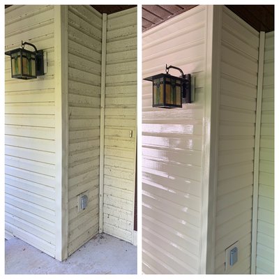 Bug and spider Cleaning - I’m this wash we cleaned bugs, spiders, and poop off of the vinyl siding. Cleaned up so nice! Like new! Bug and spider Cleaning - I’m this wash we cleaned bugs, spiders, and poop off of the vinyl siding. Cleaned up so nice! Like new!