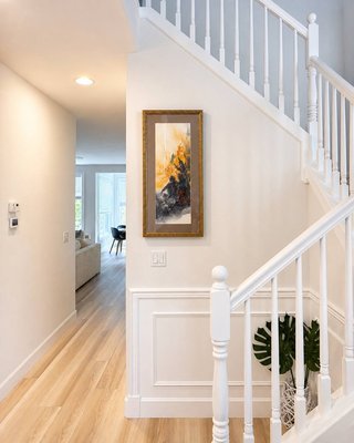 Installation of Paintings and Mirrors - Art & Mirror Installation Project
A recent project showcasing precision mounting of various wall decor in a modern home:
Oversized Framed Art: Secured a heavy, large-scale painting in a classic gold frame on a high-ceiling wall, perfectly leveled to complement the room’s natural lighting and greenery.
Narrow Wall Alignment: Flawlessly centered a tall, vertical artwork in a tight hallway space next to a staircase, ensuring clean symmetry with the white wainscoting.
Geometric Mirror Mounting: Installed a modern round mirror with a delicate brass frame. Used exact leveling and heavy-duty hardware to guarantee 100% safety and stability on the drywall.
Need similar precision in your home? Message us today for a quick quote! Installation of Paintings and Mirrors - Art & Mirror Installation Project
A recent project showcasing precision mounting of various wall decor in a modern home:
Oversized Framed Art: Secured a heavy, large-scale painting in a classic gold frame on a high-ceiling wall, perfectly leveled to complement the room’s natural lighting and greenery.
Narrow Wall Alignment: Flawlessly centered a tall, vertical artwork in a tight hallway space next to a staircase, ensuring clean symmetry with the white wainscoting.
Geometric Mirror Mounting: Installed a modern round mirror with a delicate brass frame. Used exact leveling and heavy-duty hardware to guarantee 100% safety and stability on the drywall.
Need similar precision in your home? Message us today for a quick quote!