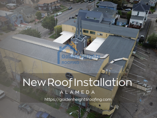 Flat Roof Installation, Alameda - This project involved a full commercial roof replacement and new roof installation for a property in Alameda. The existing roofing system had deteriorated and required a complete removal to ensure long-term performance. Our team performed a full tear-off, inspected the roof structure, and prepared the surface for installation of a new roofing system.
The scope of work included installing a new roofing membrane, replacing damaged sections, and completing detailed flashing and sealing around all roof penetrations. The roof installation was completed in phases to maintain organization and proper installation standards across all sections of the building.
The finished roof provides improved durability, weather resistance, and consistent coverage. This roof replacement project reflects professional workmanship, proper installation practices, and attention to detail throughout every stage of the roofing process. Flat Roof Installation, Alameda - This project involved a full commercial roof replacement and new roof installation for a property in Alameda. The existing roofing system had deteriorated and required a complete removal to ensure long-term performance. Our team performed a full tear-off, inspected the roof structure, and prepared the surface for installation of a new roofing system.
The scope of work included installing a new roofing membrane, replacing damaged sections, and completing detailed flashing and sealing around all roof penetrations. The roof installation was completed in phases to maintain organization and proper installation standards across all sections of the building.
The finished roof provides improved durability, weather resistance, and consistent coverage. This roof replacement project reflects professional workmanship, proper installation practices, and attention to detail throughout every stage of the roofing process.