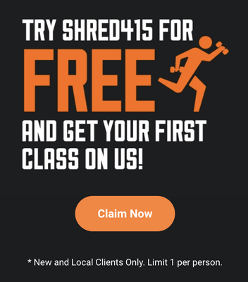 Try Shred for free - First Class on us! - Offer eligible to New and Local Clients Only. Limit 1 per person. Visit our website to get started! Try Shred for free - First Class on us! - Offer eligible to New and Local Clients Only. Limit 1 per person. Visit our website to get started!