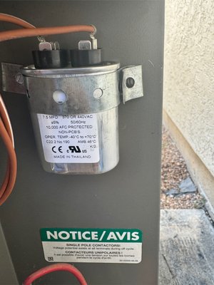 Capacitor replacement in Conroe - We replace a capacitor for one of our customers in Conroe Capacitor replacement in Conroe - We replace a capacitor for one of our customers in Conroe