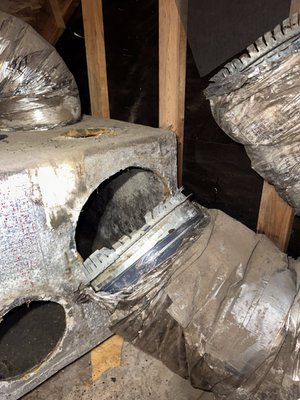 plenum box replacement - replacement of plenum box in downtown austin