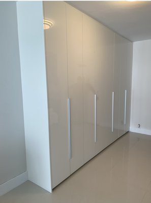 Custom Closet Storage - In this particular project our client was lacking storage in her condominium, so we built this modern closet / storage cabinet that created more than enough storage.
This cabinetry was finished in High Gloss White Lacquer.
Contact Visions and we'll help you define your storage needs. Custom Closet Storage - In this particular project our client was lacking storage in her condominium, so we built this modern closet / storage cabinet that created more than enough storage.
This cabinetry was finished in High Gloss White Lacquer.
Contact Visions and we'll help you define your storage needs.