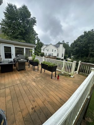 Deck handrail upgrade - Brought this deck back to live with new hand railing Deck handrail upgrade - Brought this deck back to live with new hand railing