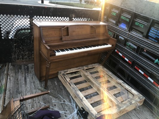 Piano removal - This was piano pick up from a Yelp customer located in port Jefferson it took out team less then 25 minutes to get it out and on the truck book with us today.