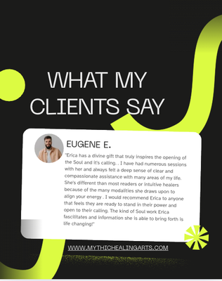 Read Eugene's Testimonial! - 🌙 Experience the Magic at Mythic Healing Arts
Step into a sanctuary where ancient wisdom meets modern insight. At Mythic Healing Arts, we guide you on a transformative journey—whether you’re seeking clarity, peace, or connection with your highest self.
