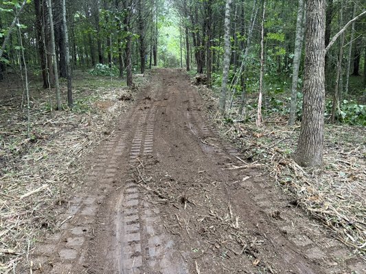 Raw property drive and storage. - This was raw property and I added a driveway and cleared an area for storage buildings. Raw property drive and storage. - This was raw property and I added a driveway and cleared an area for storage buildings.