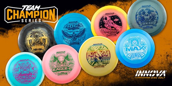 Newest Discs on the Market - Innova's unique stamps and rare disc+material combos make supporting Innova players and decking out your own disc lineup one and the same. For the first time, dealers everywhere are releasing Team Champion Series discs through a coordinated Universal Tour Series launch on Monday, February 3rd. Newest Discs on the Market - Innova's unique stamps and rare disc+material combos make supporting Innova players and decking out your own disc lineup one and the same. For the first time, dealers everywhere are releasing Team Champion Series discs through a coordinated Universal Tour Series launch on Monday, February 3rd.