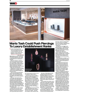 The Red Carpet and Beyond-In the Press - MARIA TASH's first California location brings fine jewelry, luxury piercing, and best-in-class styling to the Melrose area of Los Angeles. Enjoy our full suite of piercing services in this sleek and spacious flagship. The Red Carpet and Beyond-In the Press - MARIA TASH's first California location brings fine jewelry, luxury piercing, and best-in-class styling to the Melrose area of Los Angeles. Enjoy our full suite of piercing services in this sleek and spacious flagship.