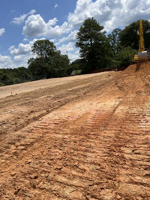 Excavation and Final Grade - Had to haul out bad soil to pass compaction test for Concrete Slab to be poured!