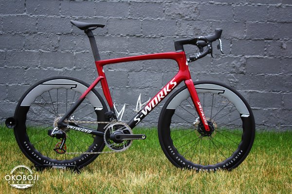 Joel Farley Tarmac SL7 - This is a gorgeous Specialized S-Works Tarmac SL7 we built with Sram Red AXS wireless shifting, Princeton Carbon Works Strada 6560 wheels, CeramicSpeed OSPW, SLF Motion BB. Joel Farley Tarmac SL7 - This is a gorgeous Specialized S-Works Tarmac SL7 we built with Sram Red AXS wireless shifting, Princeton Carbon Works Strada 6560 wheels, CeramicSpeed OSPW, SLF Motion BB.