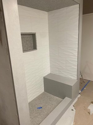 Shower - This remodel was done on an older bathroom which was in really bad shape. We gutted it out and made it all beautiful.