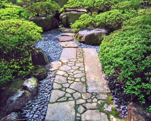 Rock Work - We customize your garden and landscaping needs. We use river rock, gravel, etc.