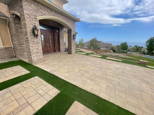 Artificial Turf & Driveway Paver Design in Rancho Cucamonga CA - Visit our Website to Get your Free Quote for Landscape Design and Installation. Artificial Turf & Driveway Paver Design in Rancho Cucamonga CA - Visit our Website to Get your Free Quote for Landscape Design and Installation.
