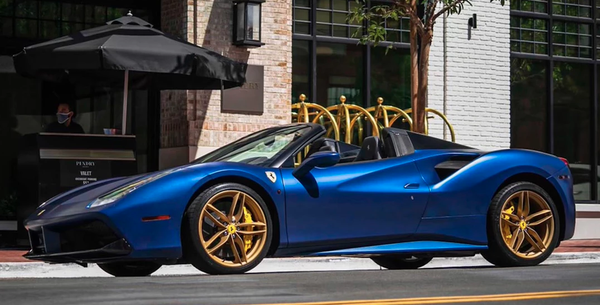 Ferrari 488 Spider - The 488 Spider name marks a return to the classic Ferrari model designation with the 488 in its moniker indicating the engine's unitary displacement, while the spider offers the top-down experience in USA's finest city. Extreme performance and driving thrill. 

We offer pickup/drop-off on all vehicles!

Serving San Diego & Los Angeles