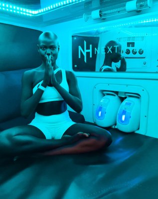 Hyperbaric Oxygen Therapy - The Next Health Hyperbaric Oxygen Chamber is a pressurized compartment that is equipped with comfortable seating and provides 95% pure oxygen for promoted healing, inflammation reduction, & more.

When we breathe in normal air, oxygen is transported throughout our bodies via red blood cells. During Hyperbaric Oxygen Therapy, the higher levels of oxygen are absorbed into all of the body’s fluids, the plasma, the central nervous system fluids, the lymphatic system, and bones. When our cells and systems receive more oxygen, healing processes are supported for optimal cellular repair. 

Next Health Memberships include regular access to Hyperbaric Oxygen Therapy