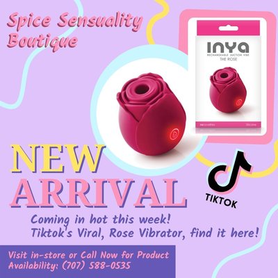 Latest Arrival, INYA the Suction Rose Vibrator - Check out our latest arrival!
Tik-Tok's Viral Rose Suction Vibrator, find it at your favorite boutique!
Call to check product availability. Latest Arrival, INYA the Suction Rose Vibrator - Check out our latest arrival!
Tik-Tok's Viral Rose Suction Vibrator, find it at your favorite boutique!
Call to check product availability.