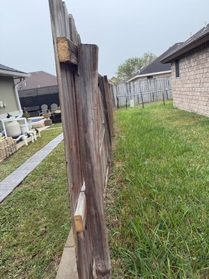 Fence remodel - This fence was in rough shape and no longer standing level or secure. We tore out the old fence, reset new posts, and rebuilt it to bring strength, straight lines, and curb appeal back to the property. Fence remodel - This fence was in rough shape and no longer standing level or secure. We tore out the old fence, reset new posts, and rebuilt it to bring strength, straight lines, and curb appeal back to the property.