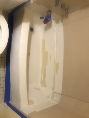 Hotel odorless bathtub reglazing - 55 bathtubs were Reglazed with LOOKSNICEBATH restoration service in Brooklyn hotel. Our company was chosen out of 7 different local companies. Because we do odorless epoxy eco pour on application reglazing with 0 VOC. No peeling, no cracking, no chipping! The owner of the hotel was very very happy with our job and left a 5 star review on our google page. Hotel odorless bathtub reglazing - 55 bathtubs were Reglazed with LOOKSNICEBATH restoration service in Brooklyn hotel. Our company was chosen out of 7 different local companies. Because we do odorless epoxy eco pour on application reglazing with 0 VOC. No peeling, no cracking, no chipping! The owner of the hotel was very very happy with our job and left a 5 star review on our google page.