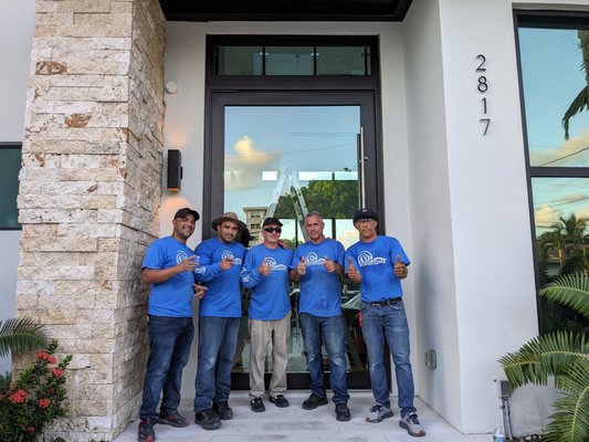 Our team, and happy customers! - We Are Proud To Be One of The Leading Professionals In Impact Window And Door Installation In Miami and South Florida. Let Us Prove It To You! Call Us Today! Our team, and happy customers! - We Are Proud To Be One of The Leading Professionals In Impact Window And Door Installation In Miami and South Florida. Let Us Prove It To You! Call Us Today!