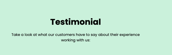 Testimonials - Check out our references. Testimonials - Check out our references.