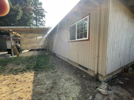 House wash and Paint preparation - Client wanted their siding cleaned and paint removed as much as possible