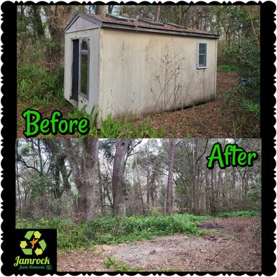 🚨🏚Shed Removal Coming To A Yard Near You! 🏚🚨 - Is there an old shed taking up space in your yard? Are you needing it removed? Call us! We are not only your local junk removal experts...we are your shed removal experts too! 😎 

Worried the job will break the bank today💰💸? Don't be! We offer affordable rates and ❗FREE ESTIMATES❗That's right, you heard me correctly, we offer affordable rates AND free estimates!! We provide free estimates by coming to your home and inspecting the job at hand OR by reviewing photos that you send to us via text 📱, fb message or email 📧. 

So...what are you waiting on? Contact us today!! We can't wait to help take your worries away. 🚛😁

🦺What other services do we provide?🦺
- Junk removal
- Appliance & furniture removal
- Yard debris removal
- Hoarder cleanouts
- Commercial & residential services

What area do we service? 🌎
We service a 35 mile radius around the city of Gainesville and service the city of Ocala.

(352) 682-3734 📱
Admin@jamrockjunk.com 📧
