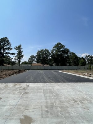 Asphalt installation - New asphalt installation for a commercial property located in Savannah, GA.